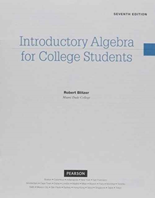 Print Offer Introductory Algebra for College Students, Loose-leaf Book