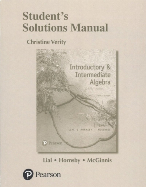 Student Solutions Manual for Introductory & Intermediate Algebra, Paperback / softback Book