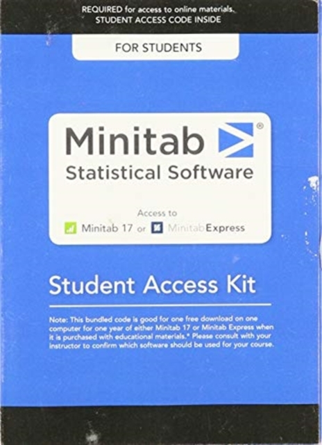 Minitab -- Student Access Code Card [BUNDLE ITEM ONLY], Digital product license key Book