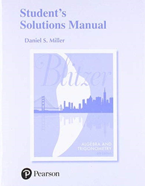Student's Solutions Manual for Algebra and Trigonometry, Paperback / softback Book