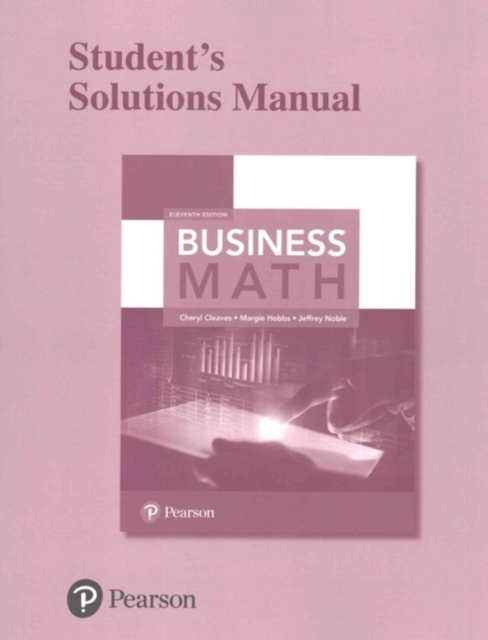 Student Solutions Manual for Business Math, Paperback / softback Book
