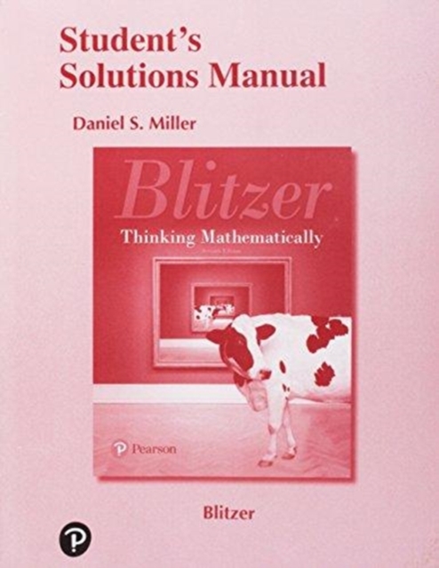 Student Solutions Manual for Thinking Mathematically, Paperback / softback Book