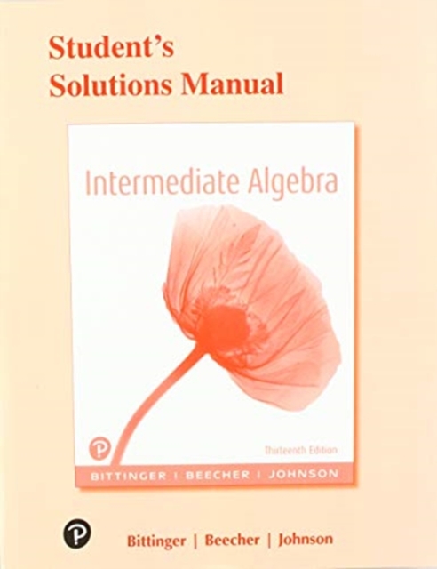 Student Solutions Manual for Intermediate Algebra, Paperback / softback Book