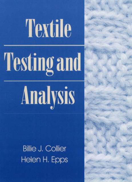Textile Testing and Analysis, Hardback Book