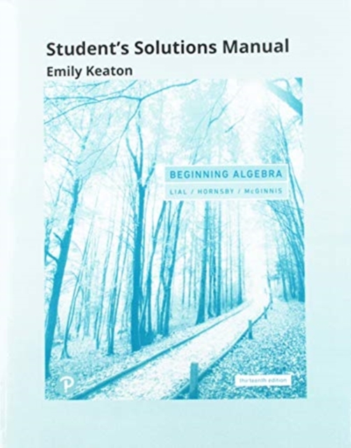 Student Solutions Manual for Beginning Algebra, Paperback / softback Book