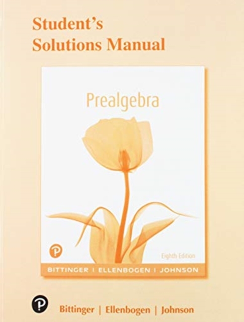 Student's Solutions Manual for Prealgebra, Paperback / softback Book
