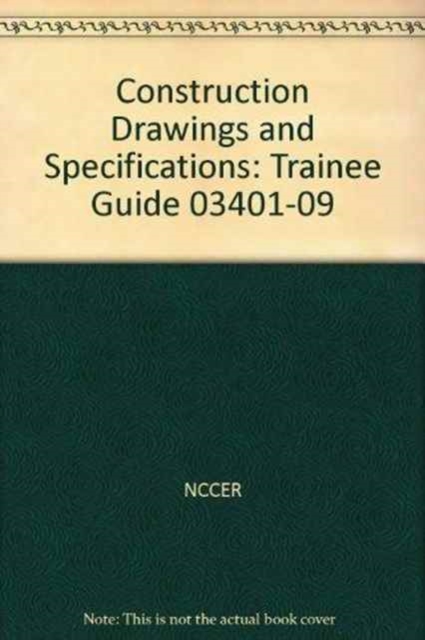 03401-09 Construction Drawings and Specifications TG, Paperback / softback Book