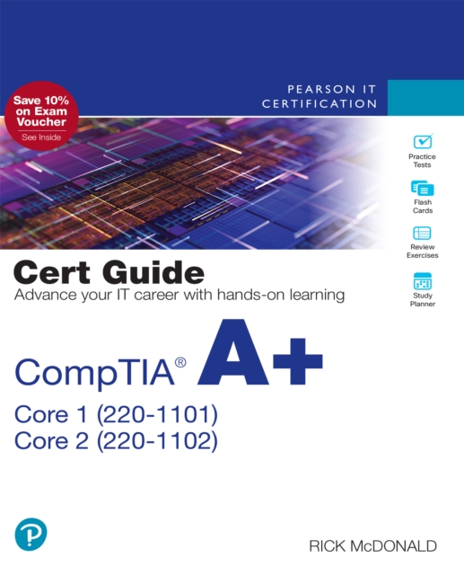 CompTIA A+ Core 1 (220-1101) and Core 2 (220-1102) Pearson uCertify Course Access Code Card, PDF eBook