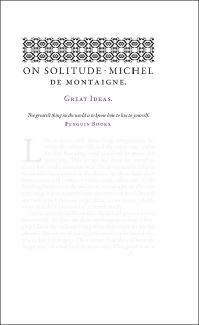 On Solitude, Paperback / softback Book