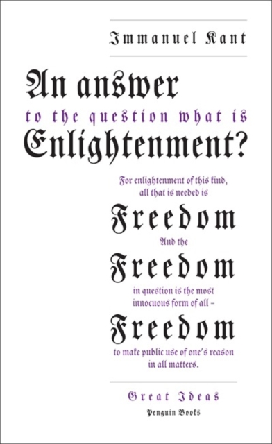 An Answer to the Question: 'What is Enlightenment?', Paperback / softback Book
