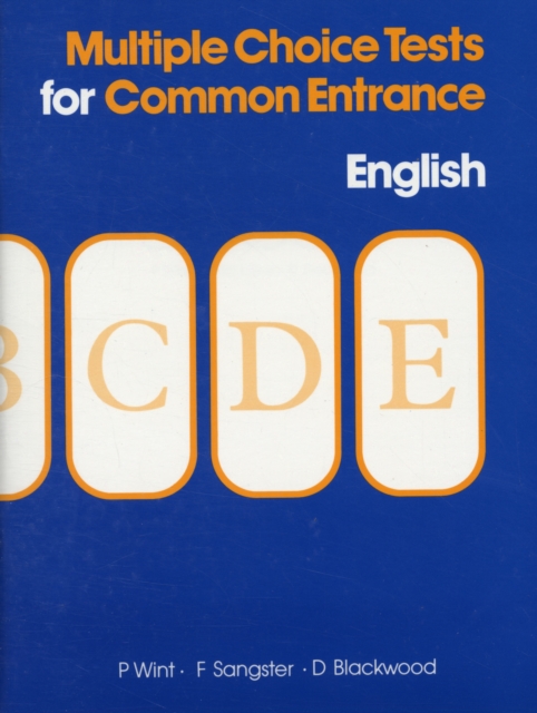 Multiple Choice Tests for Common Entrance - English, Spiral bound Book
