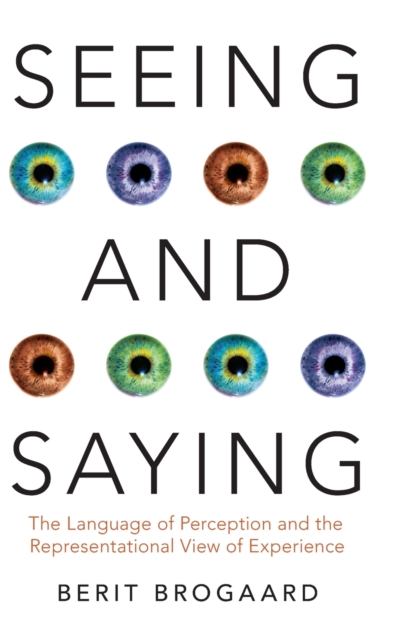 Seeing and Saying : The Language of Perception and the Representational View of Experience, Hardback Book