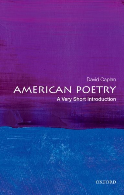 American Poetry: A Very Short Introduction, Paperback / softback Book