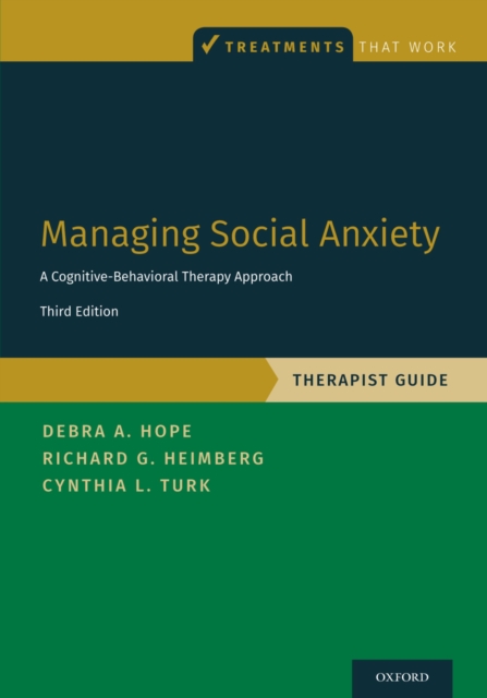 Managing Social Anxiety, Therapist Guide : A Cognitive-Behavioral Therapy Approach, EPUB eBook