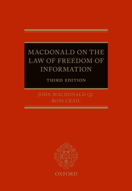 Macdonald on the Law of Freedom of Information, EPUB eBook