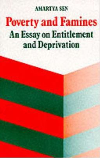 Poverty and Famines : An Essay on Entitlement and Deprivation, EPUB eBook