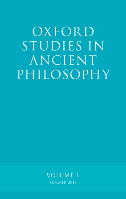 Oxford Studies in Ancient Philosophy, Volume 50, PDF eBook