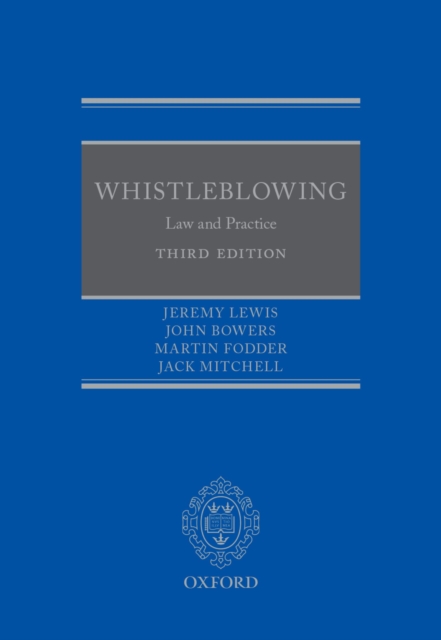 Whistleblowing : Law and Practice, PDF eBook
