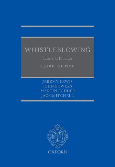 Whistleblowing : Law and Practice, EPUB eBook