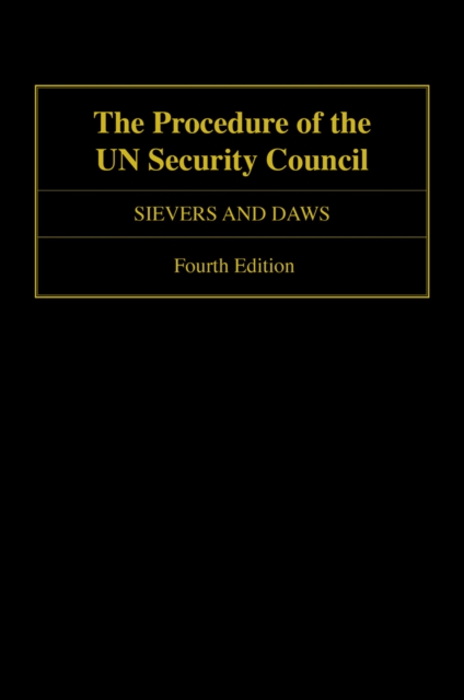 The Procedure of the UN Security Council, PDF eBook