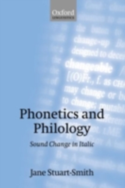 Phonetics and Philology : Sound Change in Italic, PDF eBook