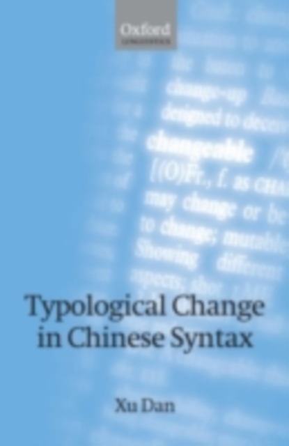 Typological Change in Chinese Syntax, PDF eBook