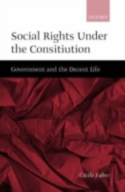 Social Rights Under the Constitution : Government and the Decent Life, PDF eBook