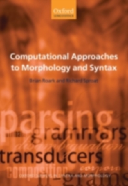 Computational Approaches to Morphology and Syntax, PDF eBook