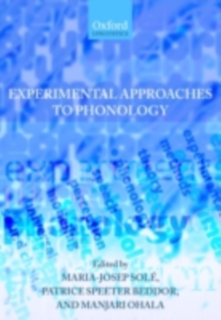 Experimental Approaches to Phonology, PDF eBook