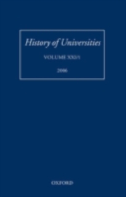 History of Universities : Volume XXI/1, PDF eBook