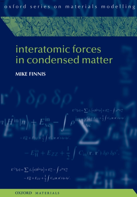 Interatomic Forces in Condensed Matter, PDF eBook