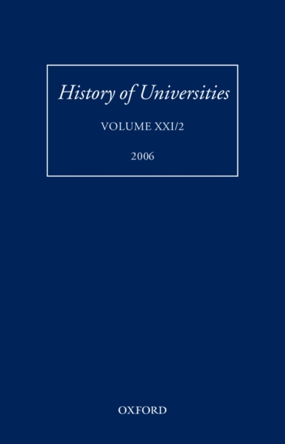History of Universities : Volume XXI/2, PDF eBook
