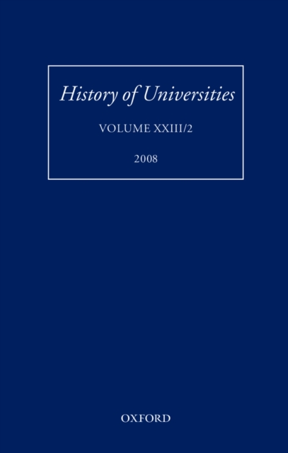 History of Universities : Volume XXIII/2, PDF eBook