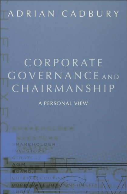 Corporate Governance and Chairmanship : A Personal View, EPUB eBook
