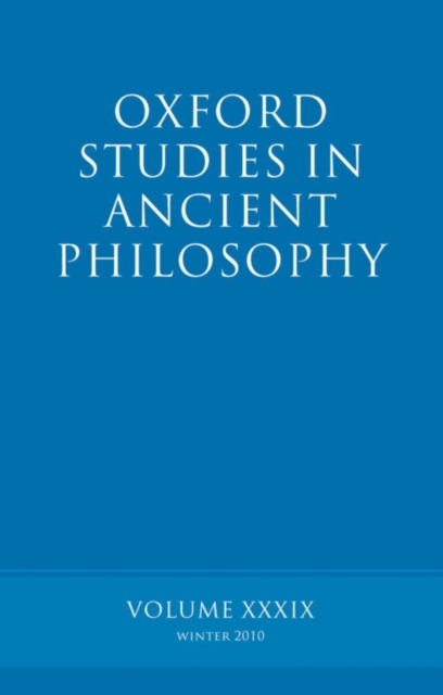 Oxford Studies in Ancient Philosophy volume 39, PDF eBook