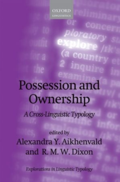 Possession and Ownership : A Cross-Linguistic Typology, PDF eBook