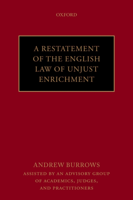 A Restatement of the English Law of Unjust Enrichment, EPUB eBook