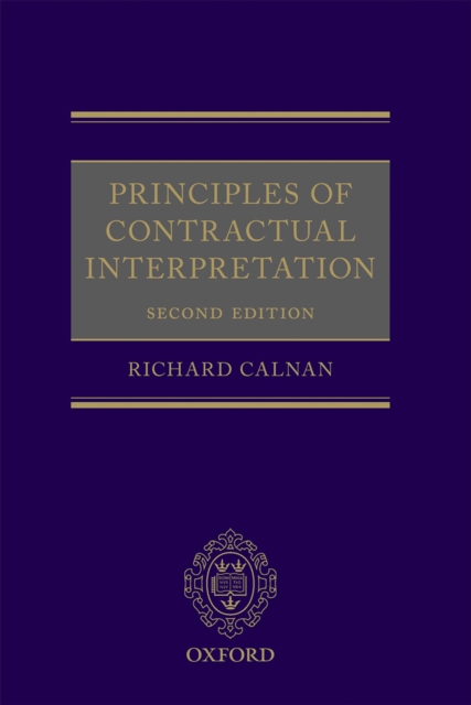 Principles of Contractual Interpretation, EPUB eBook