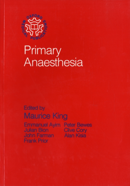 Primary Anaesthesia, Paperback / softback Book