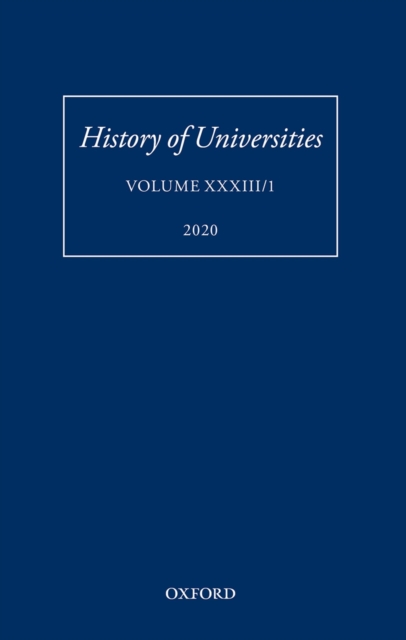 History of Universities : Volume XXXIII/1, PDF eBook