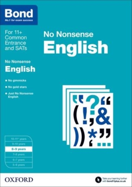Bond: English: No Nonsense : 8-9 years, Paperback / softback Book