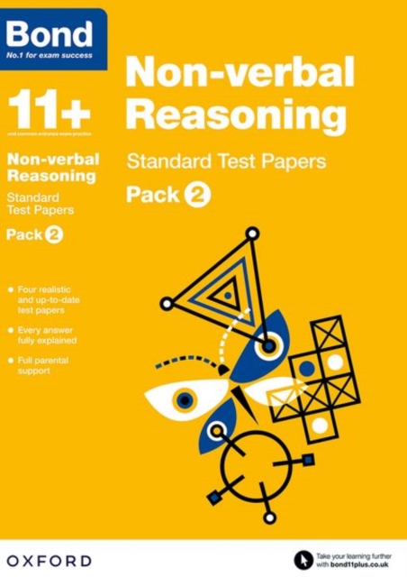 Bond 11+: Non-verbal Reasoning: Standard Test Papers: Ready for the 2024 exam : Pack 2, Paperback / softback Book