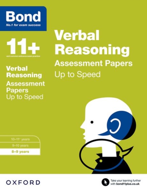 Bond 11+: Verbal Reasoning: Up to Speed Papers : 8-9 years, Paperback / softback Book