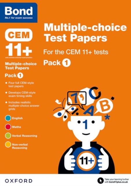 Bond 11+: Multiple-choice Test Papers for the CEM 11+ Tests Pack 1: Ready for the 2024 exam, Paperback / softback Book