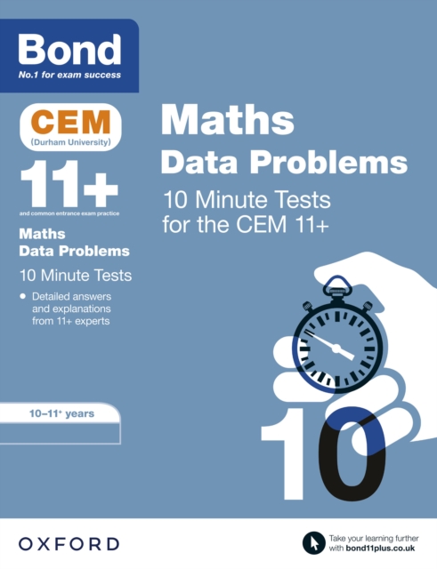 Bond 11+: CEM Maths Data 10 Minute Tests: Ready for the 2024 exam : 10-11 Years, PDF eBook