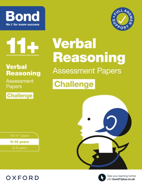 Bond 11+: Bond 11+ Verbal Reasoning Challenge Assessment Papers 9-10 years, PDF eBook