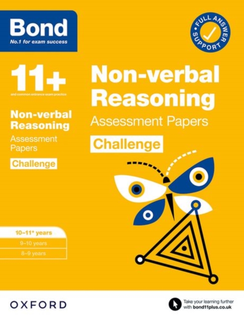 Bond 11+: Bond 11+ Non-verbal Reasoning Challenge Assessment Papers 10-11 years: Ready for the 2024 exam, Paperback / softback Book
