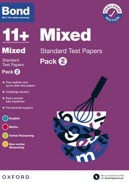 Bond 11+: Bond 11+ Mixed Standard Test Papers: Pack 2: Ready for the 2024 exam, PDF eBook
