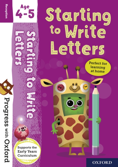 Progress with Oxford: Starting to Write Letters Age 4-5, PDF eBook