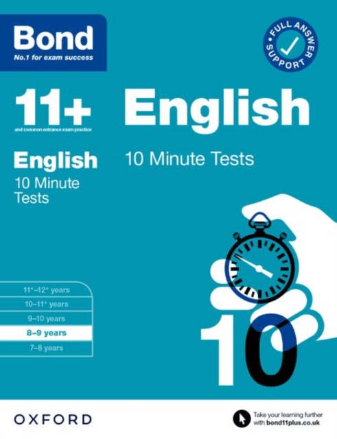 Bond 11+: Bond 11+ English 10 Minute Tests with Answer Support 8-9 years, Paperback / softback Book